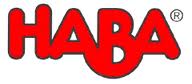 The image shows the HABA logo, with the brand name “HABA” written in bold, rounded red letters on a white background. The letter “B” is larger and overlaps slightly with the adjacent letters. A registered trade mark symbol (®) appears at the top right.