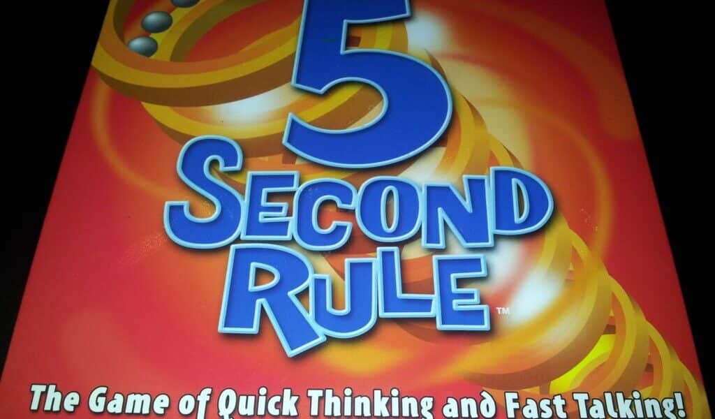 A game box with text on it.