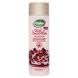 A tall, cylindrical bottle of Herbal Essences shampoo with a beige cap. The label is light pink with images of pomegranate and white flowers. Text on the label reads “Herbal Essences” and “Colour Me Happy,” indicating it is for colour-treated hair.