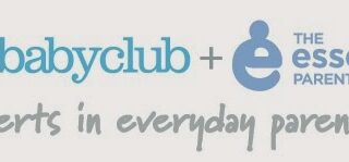 A banner with logos for "Tesco Loves Baby," "babyclub," and "The Essential Parent Company" with the tagline, "Experts in everyday parenting," written in grey handwritten-style text on a light background.