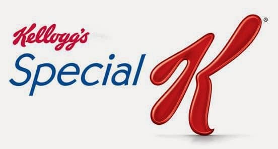 Kellogg’s Special K logo featuring “Kellogg’s” in red script, “Special” in blue letters, and a large, shiny red letter “K” on a white background.