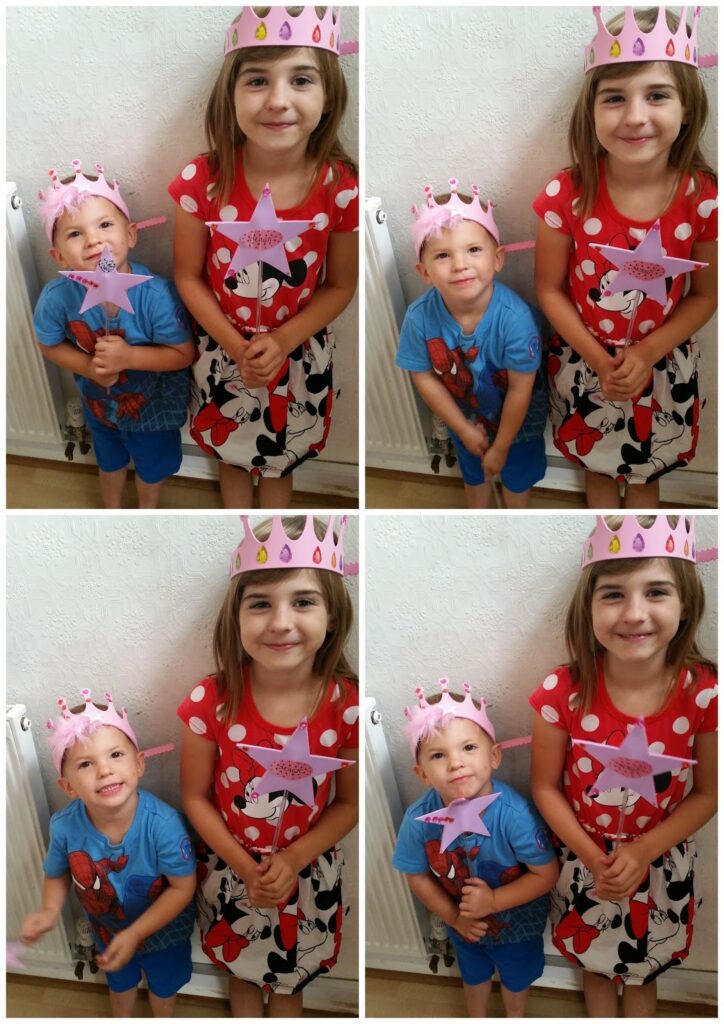 A collage of a boy and girl.